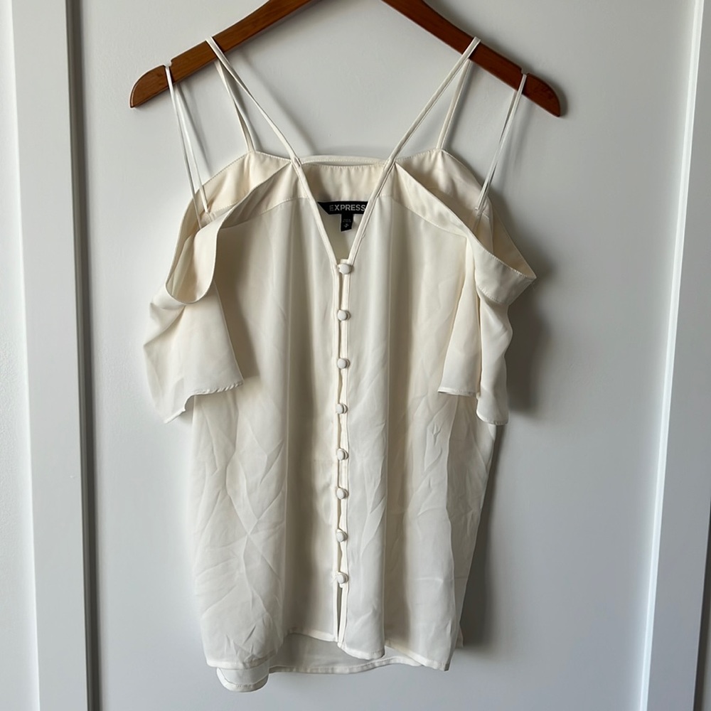 EXPRESS off the shoulder shirt